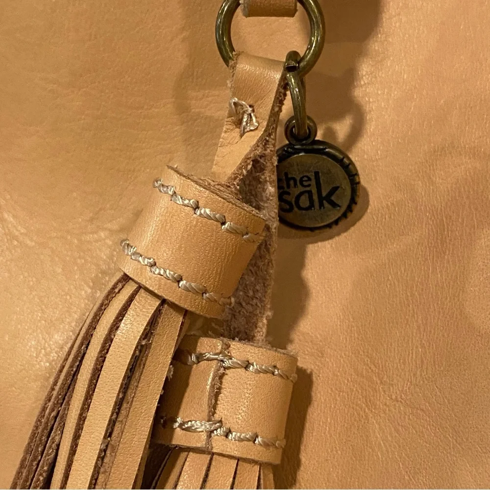 The Sak Tan Leather Hobo Shoulder Bag - Excellent Condition